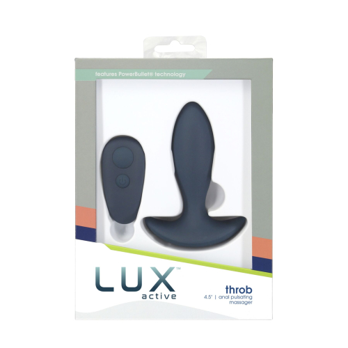 Анальна пробка-пульсатор на пульті ДУ Lux Active Throb Anal Pulsating Massager - 8