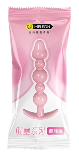 Анальные бусы розового цвета Meleon Anal Beads AP-25 - 6