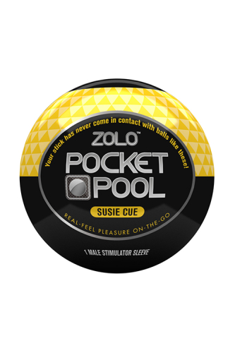 Мастурбатор яйце жовтого кольору Zolo Pоcket pool Susie cue - 1