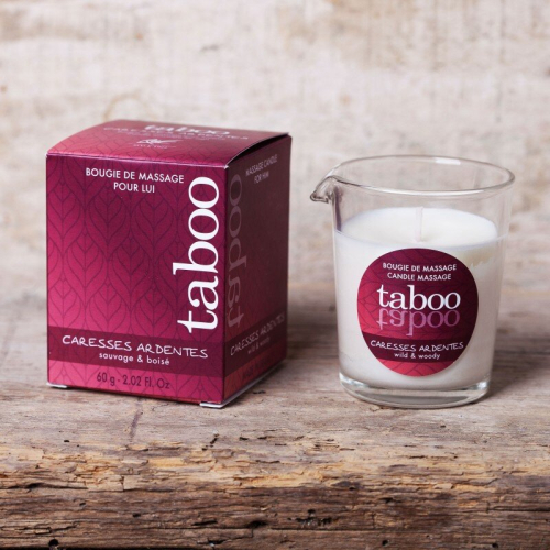 Свеча массажное масло для женщин с запахом леса Ruf TABOO 60 гр - 5