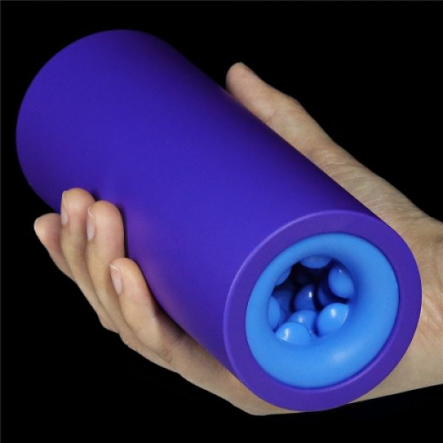 Мастурбатор с рельефами внутри Lovetoy синий - 2