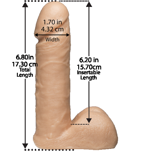 Фаллоимитатор 15,7 см/4,2 см мягкий реалистичный Doc Johnson Vac-U-Lock - 6 Inch Ultraskyn Cock White - 3