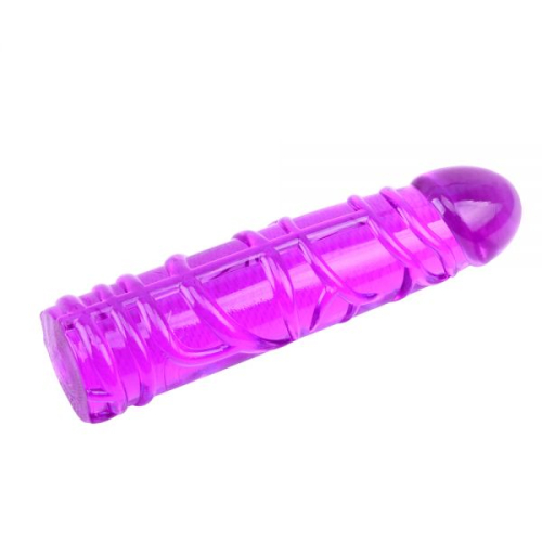 Фаллоимитатор реалистичный рельефный фиолетовый CHISA HI-BASIC VIVID JELLY DILDO - 4