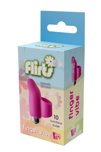 Вибропуля на палец для точки G розового цвета Dream Toys FLIRTS FINGER VIBE - 2