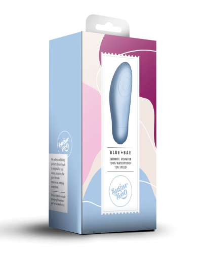 Кліторальний міні стимулятор синього кольору SugarBoo Blue Bae - 5
