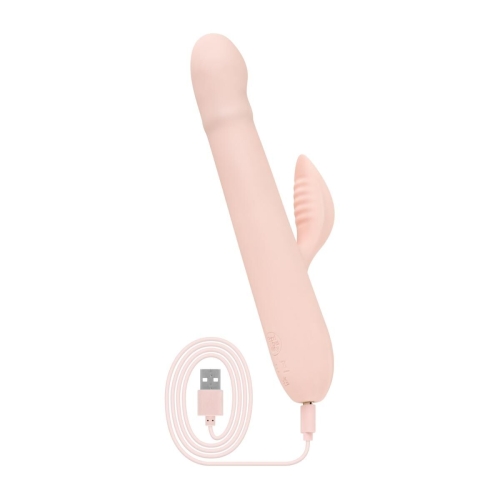 Вибратор кролик для точки G и клитора розовый Good Vibes Only SHAI Thrusting Vibrator - 5