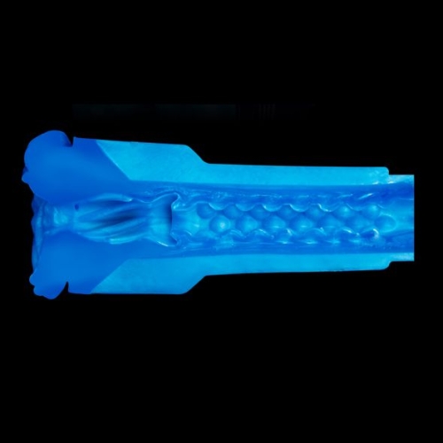 Мастурбатор у колбі Вагіна синього кольору Fleshlight Freaks Alien - 6