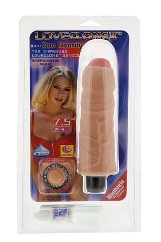 Вібратор реалістичний тілесного кольору Dream Toys Lovecloneii duo density - 4