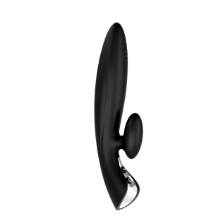 Вібромасажер кролик зі стимуляцією клітора чорний Dream toys Dream toys Midnight Magic Thrilling STARSHIP