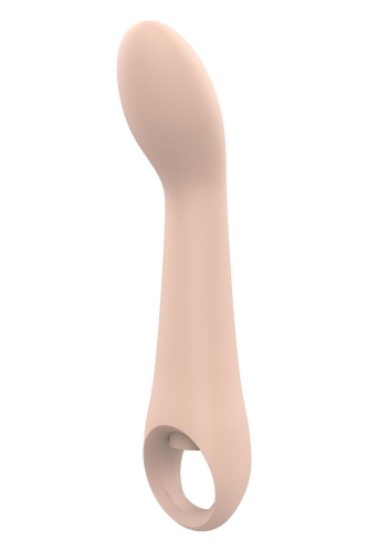Вибратор вагинальный и для точки G бежевого цвета Dream Toys Nude Ivy - 1