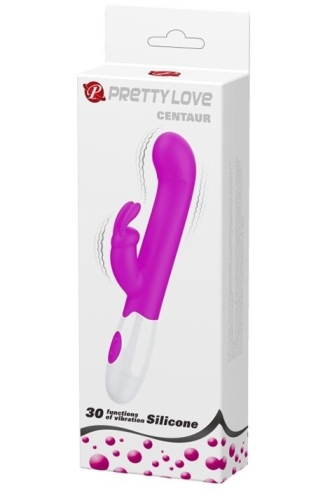 Вибратор-кролик для вагинально клиторальной стимуляции розовый Pretty Love CENTAUR RABBIT VIBRATOR - 1