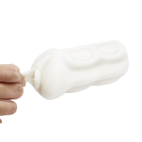 Мастурбатор-Вагіна з вібрацією білий BM-009158 - 4