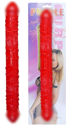 Фаллоимитатор двухсторонний реалистичный красного цвета BOSS of TOYS Boss Series Dong - 1