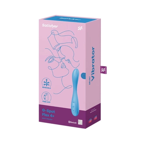 Вибратор для точки G голубого цвета Satisfyer G Spot Flex 4 - 4
