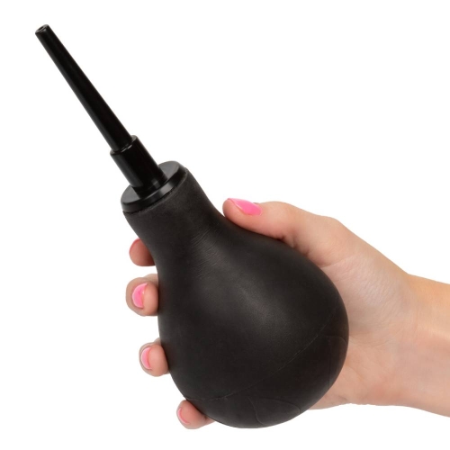 Силіконовий анальний душ чорного кольору One Way Valve California Exotic - 6