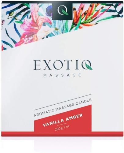 Массажная свеча с ароматом ванильного янтаря Exotiq Massage 200 г - 4