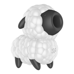 Вакуумный клиторальный стимулятор белый с черным Satisfyer Dreamy Sheep