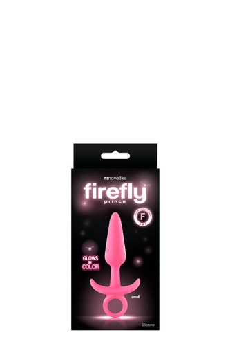 Анальний плаг із кільцем рожевого кольору NS Novelties Firefly Prince - 2
