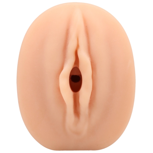 Мастурбатор вагина телесного цвета Doc Johnson Palm Pal Virgin Stroker with Pop Her Cherry Juice - 3
