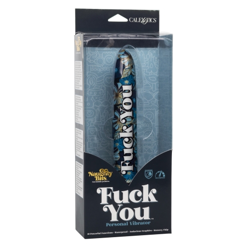 Міні вібратор різнокольоровий California еxotic novelties CalExotics Naughty Bits Fuck You Personal Vibrator Free Shipping - 3
