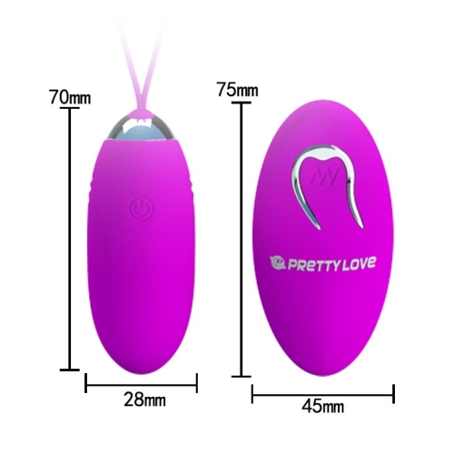 Віброяйце LYBAILE Pretty Love Jenny з ПУ фіолетове - 6