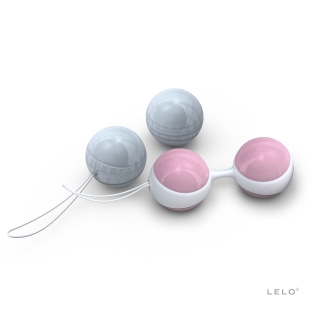 Вагинальные шарики силиконовые розового и синего цвета Lelo Mini 4 штуки
