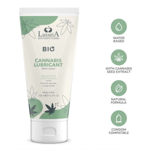 Натуральный лубрикант на водной основе Intimateline Luxuria Bio Cannabis Lubricant 100мл - 3