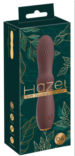 Вибратор со стимулирующим валом коричневого цвета You2Toys Hazel 04 - 1