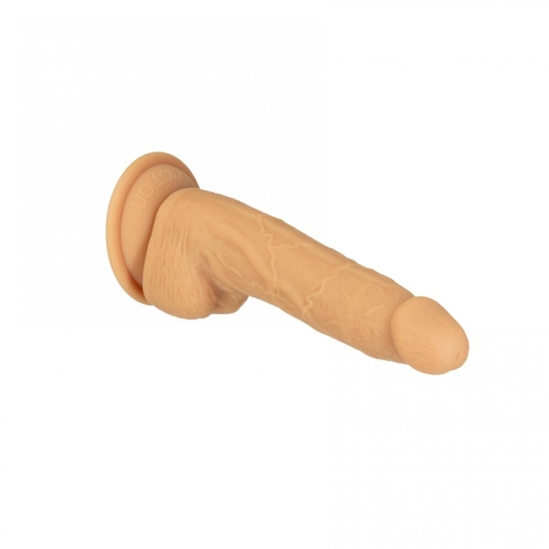 Фаллоимитатор реалистичный на присоске телесного цвета Addiction Naked 8″ Dual Density Dildo вибропуля в подарок - 2