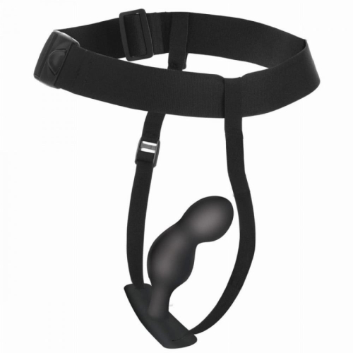 Набір анальних пробок з портупеєю чорний Master Series P-Spot Plugger Trainer Set 3 штуки - 1