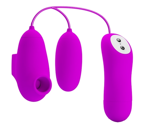 Вакуумный стимулятор с виброяйцом PRETTY LOVE - SUCTION &amp;amp; VIBRO-BULLETS, BI-014925 - 4