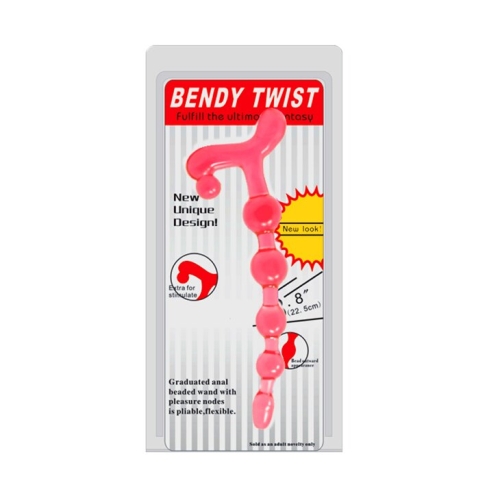 Анальные бусы в виде ёлочки Bendy twist - 6