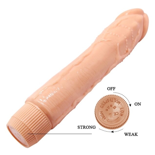 Вибратор реалистичный вагинальный BARBARA 9.5 Dybbuk MULTI-SPEED VIBRATOR - 6