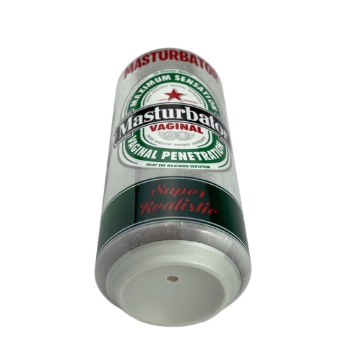 Мастурбатор в виде банки пива Вагина телесного цвета Alive Heineken Vagina II - 5