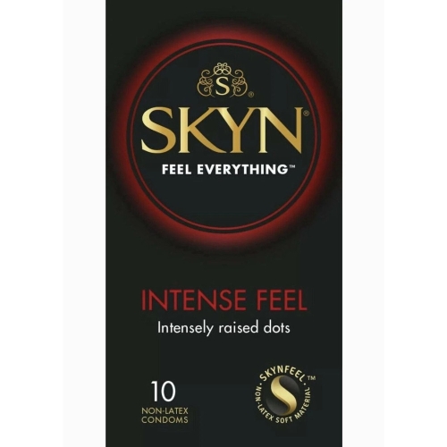 Презервативы с волнообразными выступами полиизопреновые SKYN Intense Feel 10 штук - 2