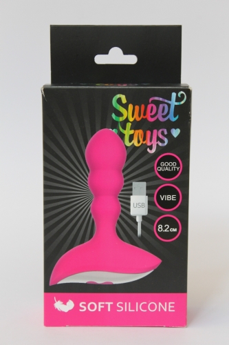 Вибратор анальный силиконовый SWEET TOYS 10 режимов вибрации - 5