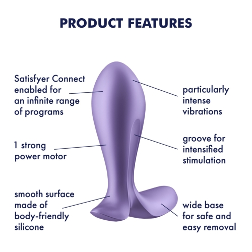 Анальна вібропробка Satisfyer Intensity Plug фіолетовий - 6