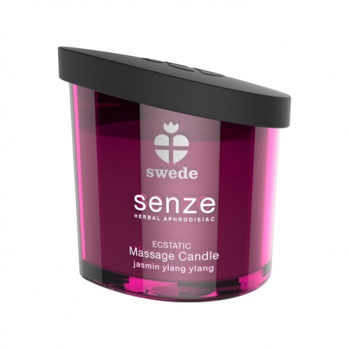 Свеча для массажа с ароматом жасмина и иланг-иланга Swede Senze Ecstatic Massage Candle 50 мл - 2