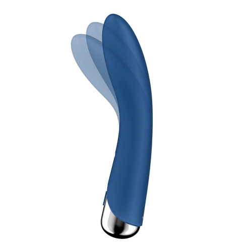 Вибратор вагинальный и для точки G с ротацией голубого цвета Satisfyer Spinning Vibe 1 - 2