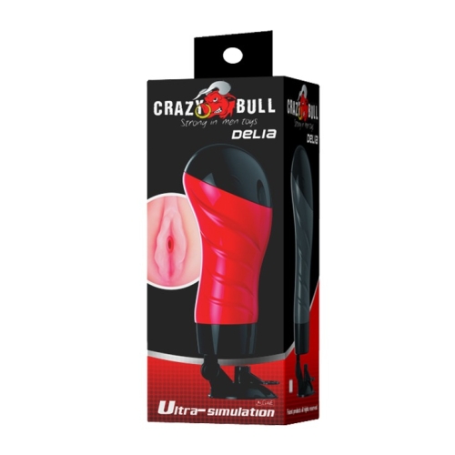 Мастурбатор в колбе вагина на присоске телесного цвета Crazy Bull Delia - 7
