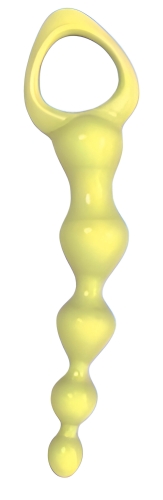 Анальні намисто жовтого кольору Meleon Anal Beads - 2
