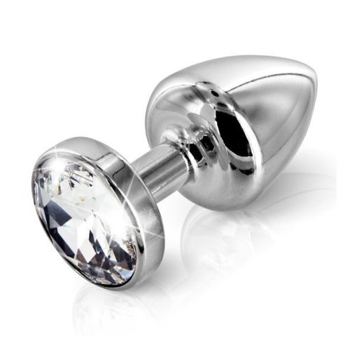Анальная пробка со стразом Diogol ANNI round stainless steel 25мм - 2
