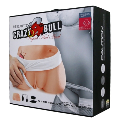Мастурбатор Вагіна і анус з подвійною вібрацією CRAZY BULL - 15