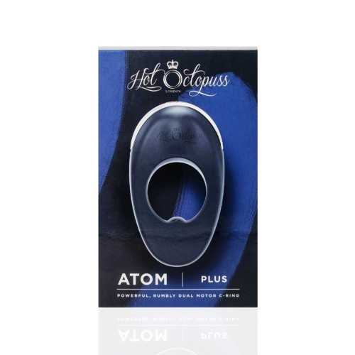 Ерекційне віброкільце на член Hot Octopuss ATOM PLUS 2 мотора чорне - 7