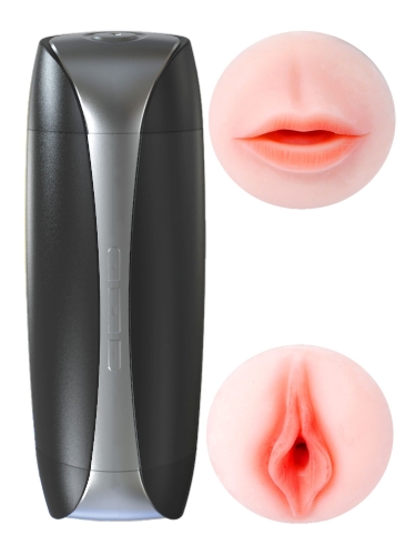 Мастурбатор вагина и ротик с вибрацией телесного цвета BOSS of TOYS BOSS SUSAN Double Delight - 2