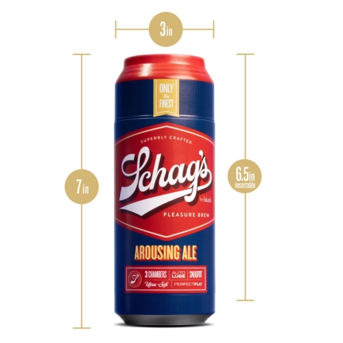 Самосмазывающийся мастурбатор для пениса Schag’s by Blush Arousing Ale Frosted - 6