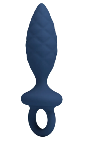 Анальная пробка с кольцом синяя LYBAILE MR.PLAY Butt Plug with Loop размер S - 3
