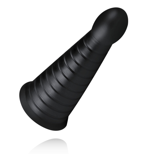 Анальний корок конус чорного кольору BUTTR Devil Dog Butt Plug - 4