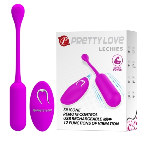 Виброяйцо с пультом ДУ розовый PrettyLove Lechies - 1
