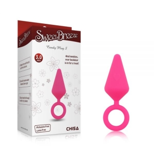 Анальна пробка із кільцем рожевого кольору Chisa Candy Plug Small